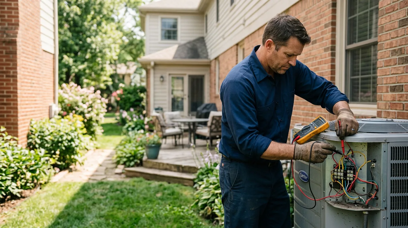 HVAC technician working near Cambridge, NY